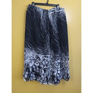 Vintage 90's Sassy Doll Creations Black & White Maxi Skirt Size L